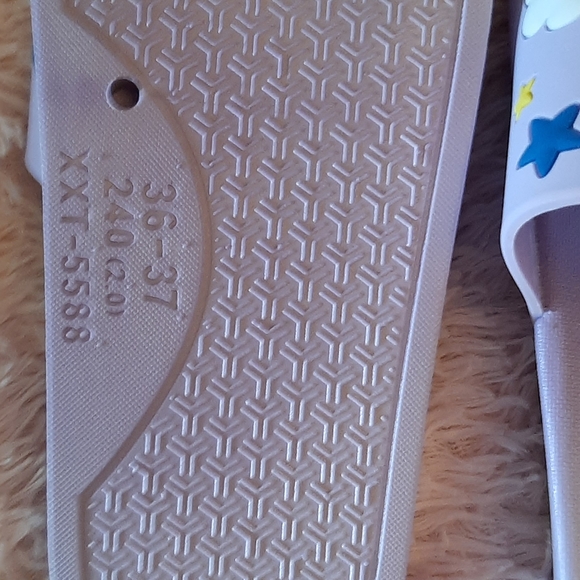 IELGY women's Baotou half slippers flat bottom square toe flip flops - Picture 2 of 3